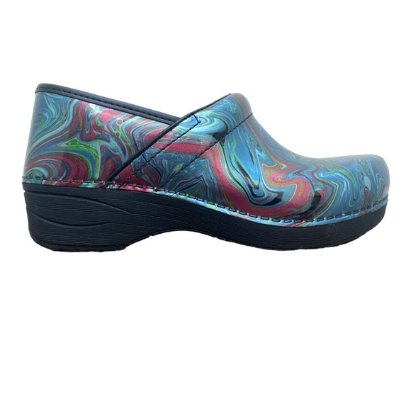 Dansko New Women's XP 2.0 Clogs Marble Swirl Patent size 38 - Picture 2 of 9